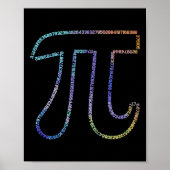 Poster Pi Irratial Number Math Physics 3.14 (Devant)