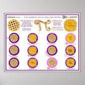 Poster Pi Jour 314 Pièces D'Un Cercle Graphique Imprimabl (Devant)