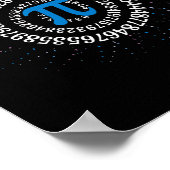 Poster Pi Jour Math Geek Nerd 3.1415 Numéro Irrationnel P (Coin)
