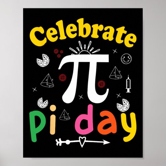 Poster Pi Math Science Stem Don 3.14 Pi Jour 1 (Devant)