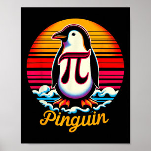 Poster Pi-nguin Pi Penguin Jour Numéro irrationnel Pi Sym