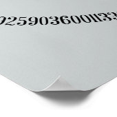 Poster Pi spirale Cliquez sur Personnaliser pour modifier (Coin)