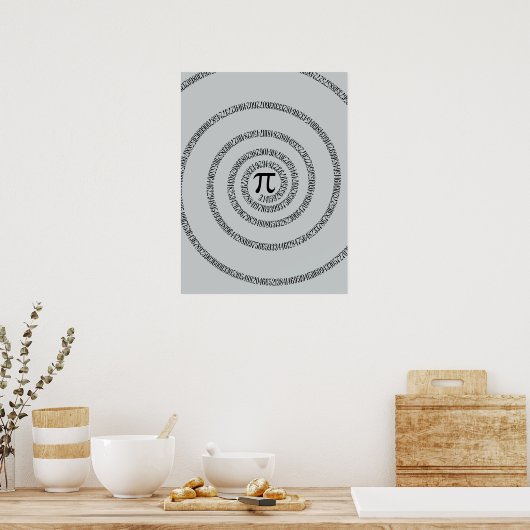 Poster Pi spirale Cliquez sur Personnaliser pour modifier (Cuisine)