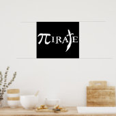 Poster Pi Symbol Pirate (Cuisine)