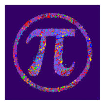 Pi Symbole Action Peinture Splatter