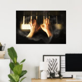 Poster Pianiste (Bureau à domicile)