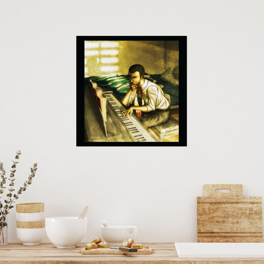 Poster Pianiste (Cuisine)