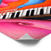 Poster Pianiste de jazz. (Coin)