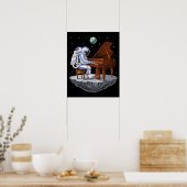 Poster Pianiste de l'astronaute spatial (Cuisine)
