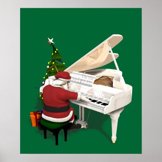 Poster Pianiste du Père Noël (Devant)