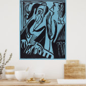 Poster Pianiste et chanteur (Cuisine)