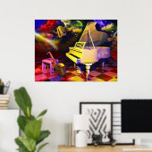 Poster Piano (Bureau à domicile)