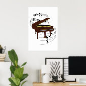 Poster Piano (Bureau à domicile)