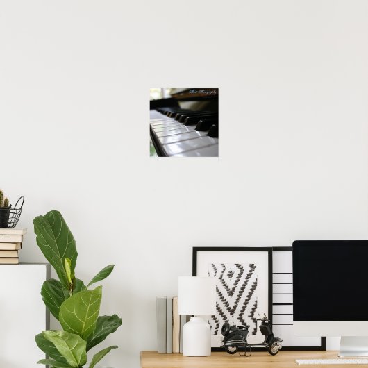 Poster Piano (Bureau à domicile)