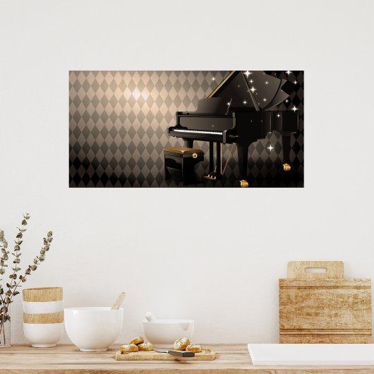 Poster Piano à queue (Cuisine)