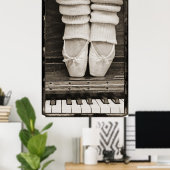 Poster Piano Ballet Duet grande taille (Bureau à domicile)