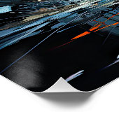 Poster Piano Beauté, imaginaire généré par l'IA, (Coin)