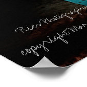 Poster Piano bleu (Coin)