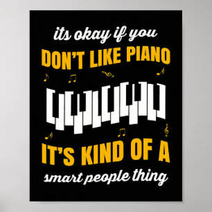 Poster Piano cadeau pour orchestre musiciens instrument d