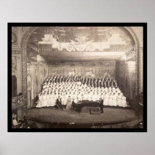 Poster Piano Choir Milwaukee Photo 1906