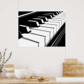 Poster Piano Clavier Pop Art (Cuisine)
