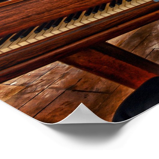 Poster Piano dans la Villa (Coin)