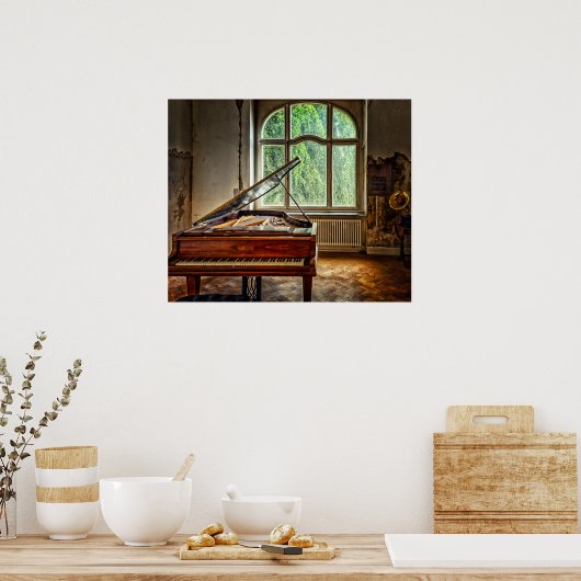 Poster Piano dans la Villa (Cuisine)