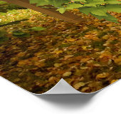 Poster Piano en bois d'automne (Coin)