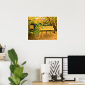Poster Piano en bois d'automne (Bureau à domicile)