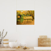 Poster Piano en bois d'automne (Cuisine)