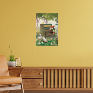 Poster Piano Forêt