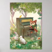 Poster Piano Forêt (Devant)