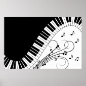 Poster Piano Keyboard Music Design (Devant)