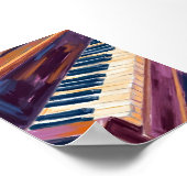 Poster Piano Keys Pianist Peinture (Coin)
