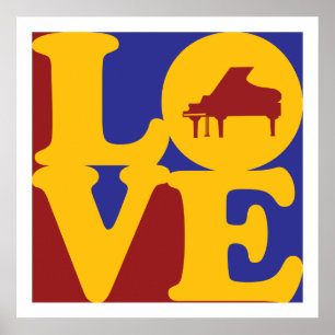 Poster Piano Love