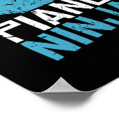 Poster Piano Ninja Clef Music (Coin)