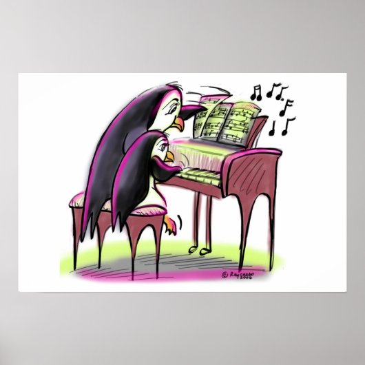 Poster pIaNo pEnGuInS (Devant)