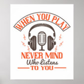 Poster Piano - Peu Importe Qui Vous Écoute (Devant)