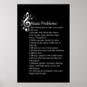 Poster Piano Problems List (Devant)