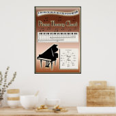 Poster Piano Theater Diagramme de musique Instruction (Cuisine)