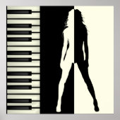 Poster Piano Woman (Devant)