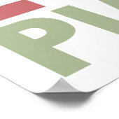 Poster Pianos Peace Love (Coin)