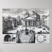 Poster Piazza della Rotonda avec vue sur le Panthéon (Devant)