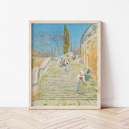 Poster Piazza di Spagna, Rome | Childe Hassam