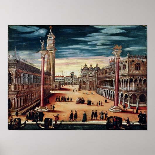 Poster Piazzetta di San Marco, Venise (Devant)