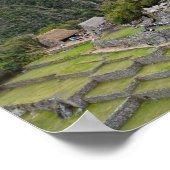 Poster Pic de Huayna Picchu à Machu Picchu, Pérou (Coin)
