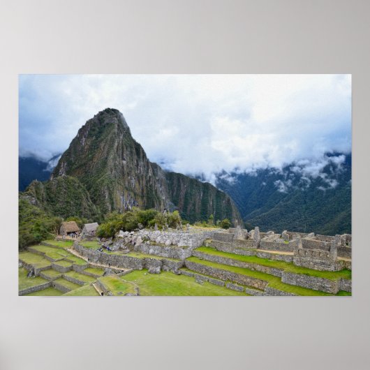 Poster Pic de Huayna Picchu à Machu Picchu, Pérou (Devant)