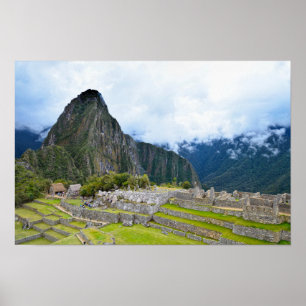 Poster Pic de Huayna Picchu à Machu Picchu, Pérou