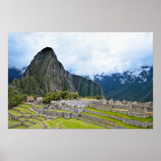 Poster Pic de Huayna Picchu à Machu Picchu, Pérou (Devant)