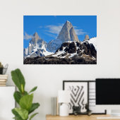 Poster Pic de montagne (Bureau à domicile)